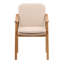 Wembley Olefin Fabric Outdoor Dining Chair, Beige (Set of 2)