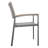 Dining Chair - Comfortable Grey Outdoor Chair With Modern Style , Mesh Seat For Brunches