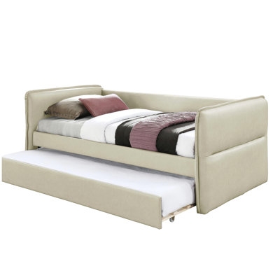 Daybed With a Trundle in Tan