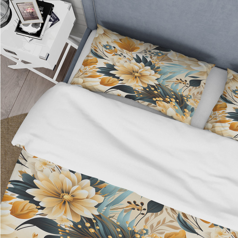 Ensemble de housse de couette Earthy Elegance Boho Pattern III, Housse de couette pour très grand lit et 2 très