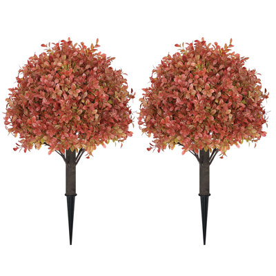 Arbre à billes 24 po avec topiaire artificiel en forme de buis artificiel pour la cour et le jardin