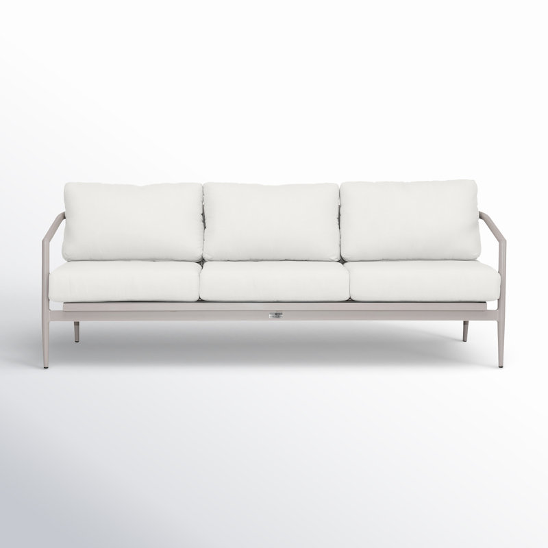 Outdoor 3 - Seat Patio Sofa, Canvas Natural Sunbrella® Canvas, Urban Stone