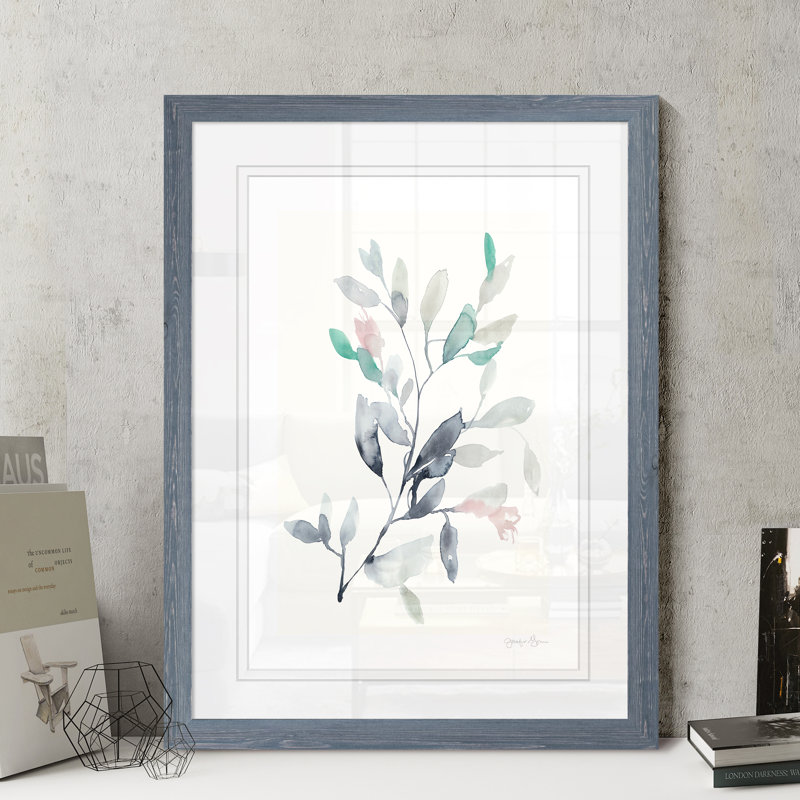 « water branches ii » par paul cezanne-photo, reproduction d’art encadrée, H 24 po x l 18 po x P 1,25 po, Papier encadré gris