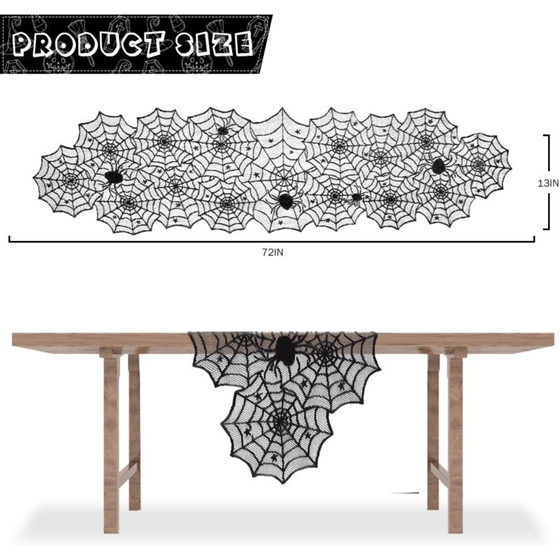 Josabet Runner Halloween Lace Table Runner