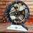 Desk wooden Clock Round 10 inches with Real Moving Gears (Transformable into a Wall Clock - detachable base) Canada Collection-1049897920