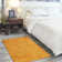Mullican Sandy Solid Sunburst Orange Easy Care Indoor/Outdoor Area Rug