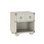 Nightstand With Double Pull-Knobs, Bedside Table