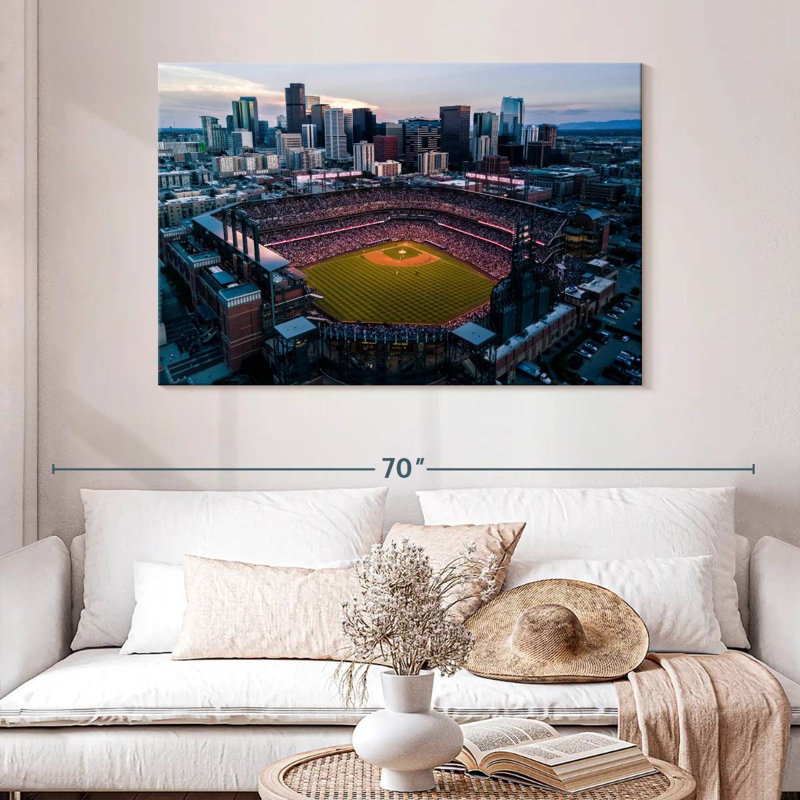 Sireci Coors Field Stadium, 32" H x 48" W