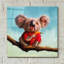 Trinx «Outback Fun II» par Lucia Heffernan, art mural en verre acrylique, 36 po x 36 po-1479813140