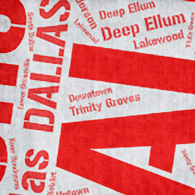 Bath Towel, Red, Microfiber, Dallas