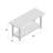 Jodh Rustic Cottage Bench with 1 Shelf, Antique, Solid Wood, Perfect for Accent & Occasional Furniture, Farmhouse Barn Style with Natural Finish, White-1834053728