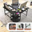Amardev L-Shaped Metal Base Computer Desk-1345871578