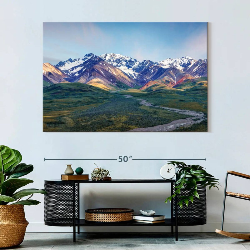 Alvord Denali Mountainscape, 34" H x 51" W