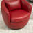 Chryssi Faux Leather Swivel Barrel Chair-223788701