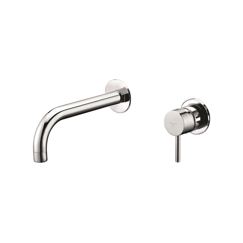 Robinet de salle de bains mural, Chrome