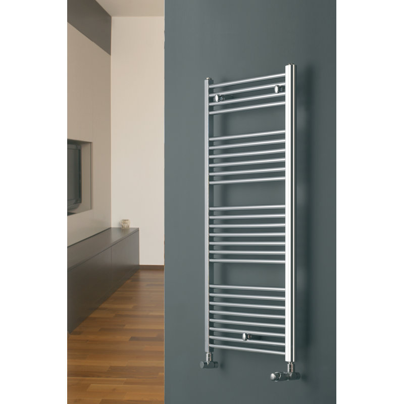 Angelo Straight Towel Rail Heated Towel Rails, 126.4cm H x 45cm W x 9.5cm D