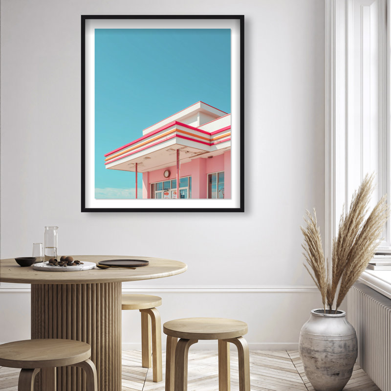 Linear Symmetry II Print by Oliver Gal, 37.5"H x 46.5"W, Black Shadowbox