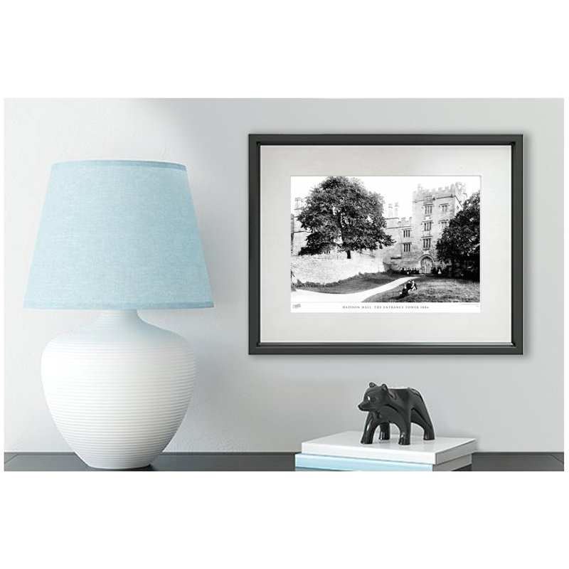 Haddon Hall, The Entrance Tower 1886 - Single Picture Frame Print, 45cm H x 60cm W x 2.3cm D