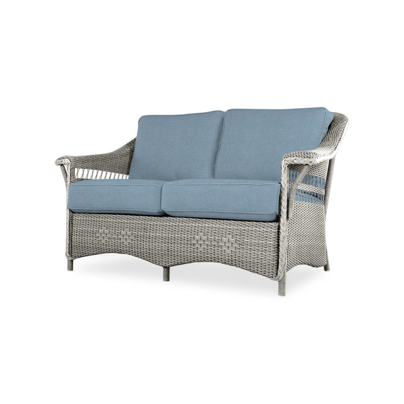 Nantucket Outdoor 2 - Seat Loveseat, Loveboat Mint, Pewter