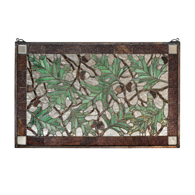 Lodge Tiffany Stained Glass Window