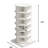 360° Rotating Shoe Cupboard 6-layer, Space Saving For 24 Pairs Of Footwear, All Family, Easy To Install, White & Elegant Design 360 Cabinet - 6 Layers, Efficient Pairs, Whole Family Storage, Stylish
