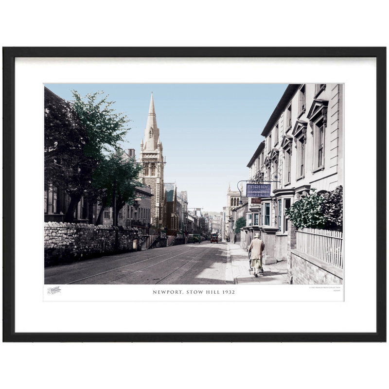 Newport, Stow Hill 1932 - Single Picture Frame Print, 40cm H x 50cm W x 2.3cm D