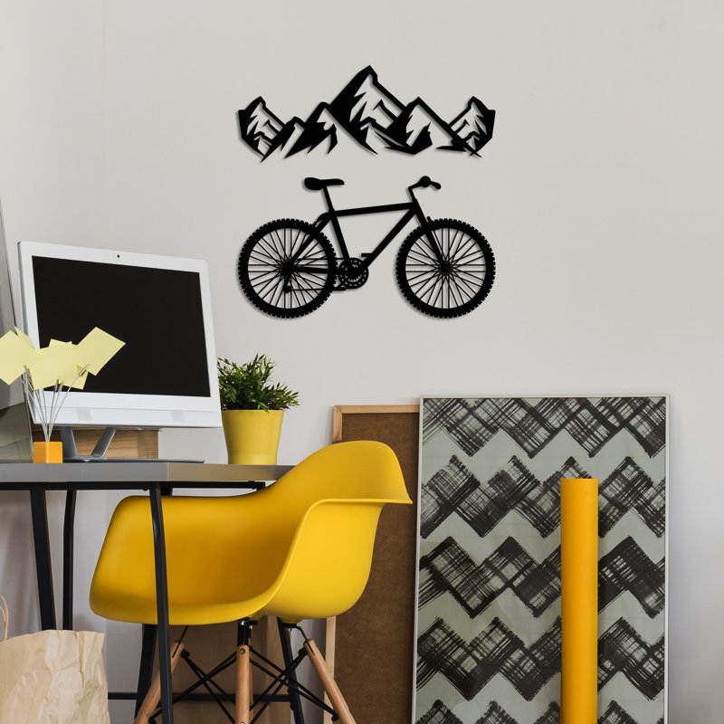 Stylish Black Decorative Metal Wall Accessory (2 Pieces) | 100% Metal, Thickness: 0.06 inches | Dimensions: 27.6 x 10.2 inches & 27.6 x 15.0 inches | Easy Wall Hanging Design, Perfect for Home Decor & Modern Interiors