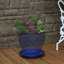 Ensemble de 2 pots à fleurs ronds en céramique émaillée - convient aux jardinières de 7 po - Bleu-897659738-897659737