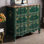 Vintage Hand-Painted Accent Chest with 6 Drawers