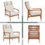 Chaise longue ergonomique avec dossier haut Mid Century Modern-1781404948