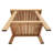 Anze 20.6'' W Teak Shower Bench