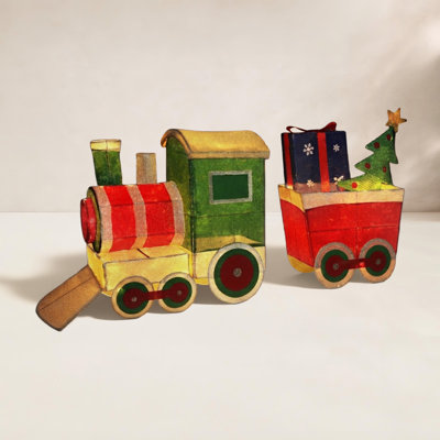 Gutierrez Outdoor Christmas Train Set
