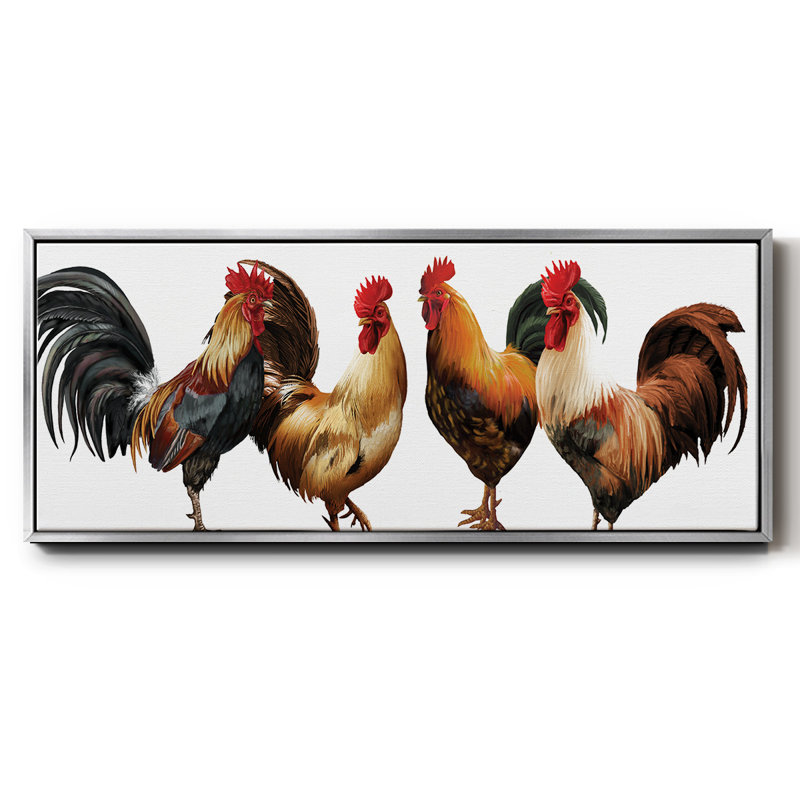 Rooster- Framed Canvas