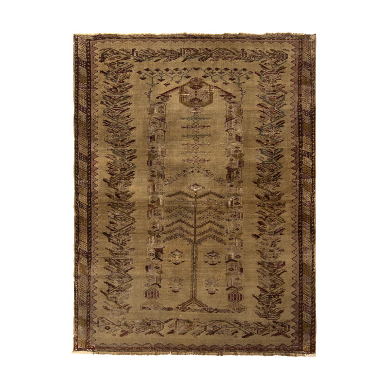 One-of-a-Kind 4'2" X 5'6" Hand Knotted Area Rug
