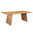 Kennidi Solid Wood Solid Wood Top Double Pedestal Dining Set