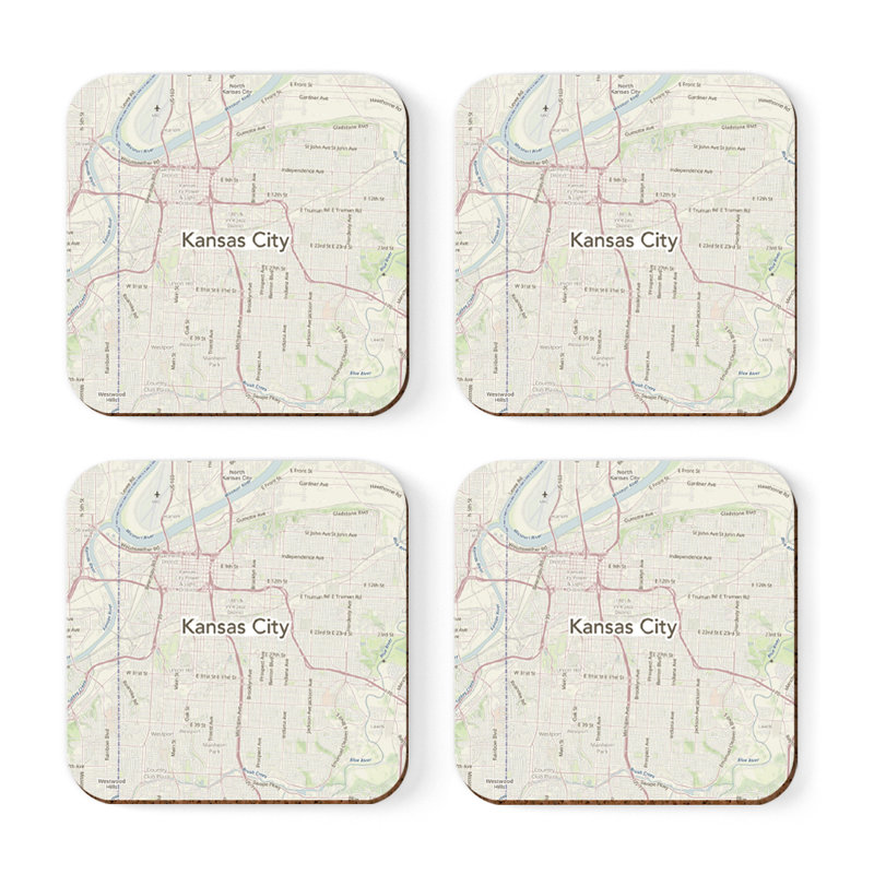 Sous-verre carte des États-Unis, Kansas City