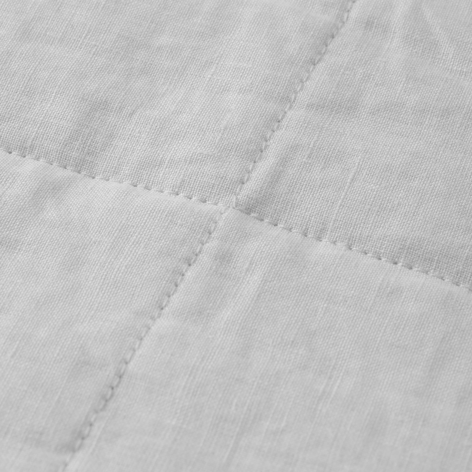 Kamau Linen Quilt Set, Gray, Full/Queen