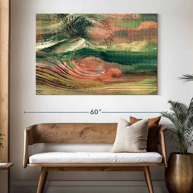 Avery Rustic Abstract, 34" H x 51" W