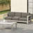 CAPE CORAL 3 SEATER SOFA W/ METAL TRAY