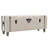 Storage Benches 3 pcs Cream Solid Wood Fir & Fabric