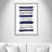 Olexandra Indigo Paint Streaks' Framed Print