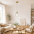 1 - Light Height Adjustable Single Glass Pendant Light 