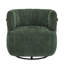 Fauteuil demi-tonneau pivotant avec accoudoirs en bois massif Annécy-830744147