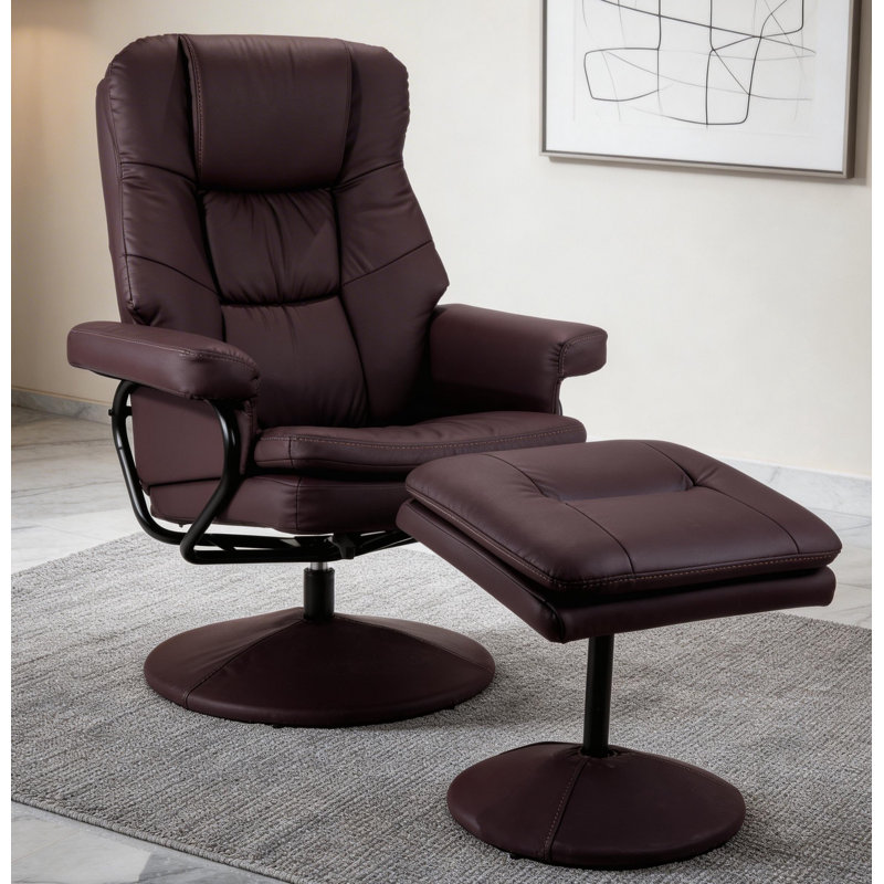Fauteuil inclinable pivotant en cuir Scratch Cat