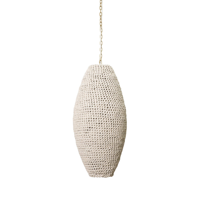 Large Leather Pod Pendant Light