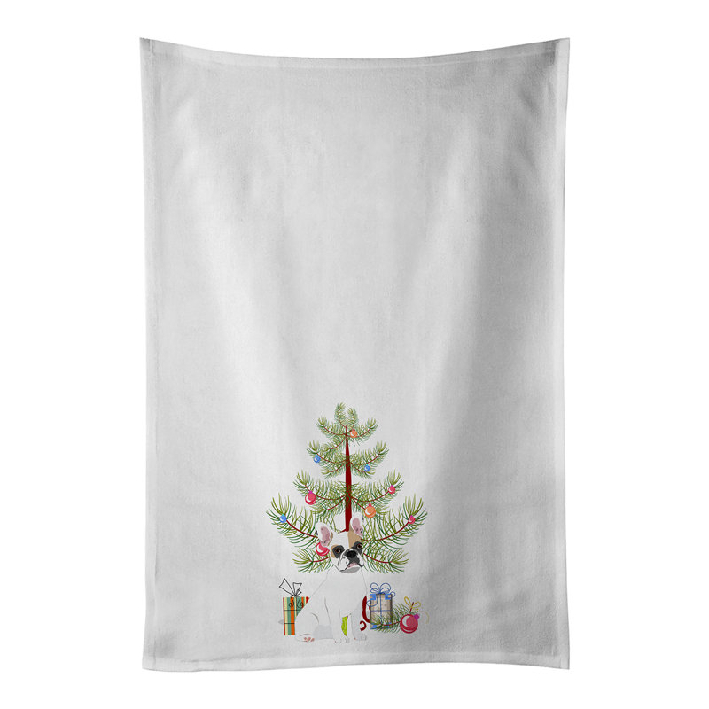 Ensemble de 2 essuie-tout de Noël French Bulldog