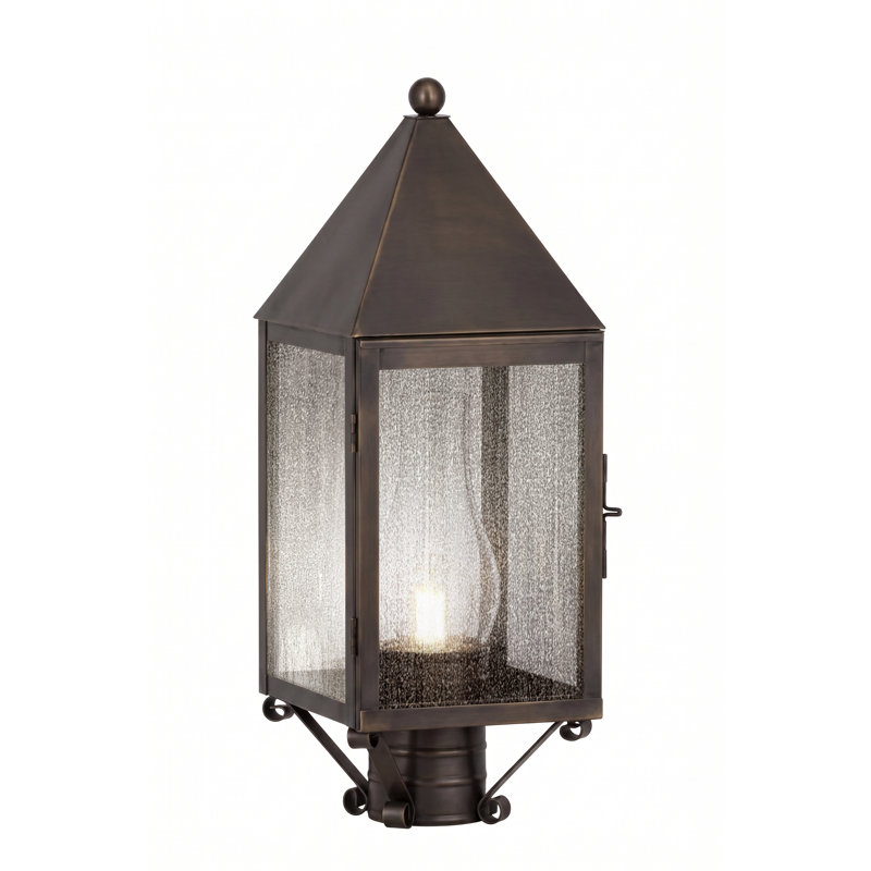 Brass Traditions - Ashford - 1 lumière - 19 pouces - Noir mat - Laiton massif - Lampadaire, Matte Black, Clear, No Wire