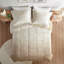 Couette King/King Ombre Shaggy en fausse fourrure douce et chaude avec envers réversible