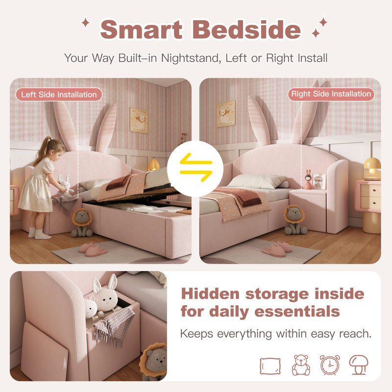 Bed, Pink