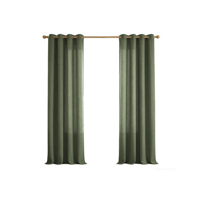 Semi Sheer Curtain Panel Pair